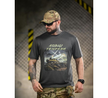 Тактична футболка BORN OF WAR Ловці темряви grey ВТ4733