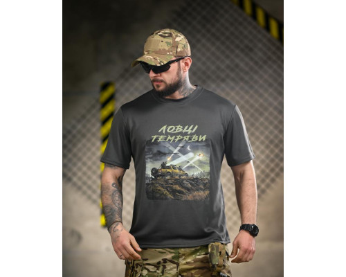 Тактична футболка BORN OF WAR Ловці темряви grey ВТ4733