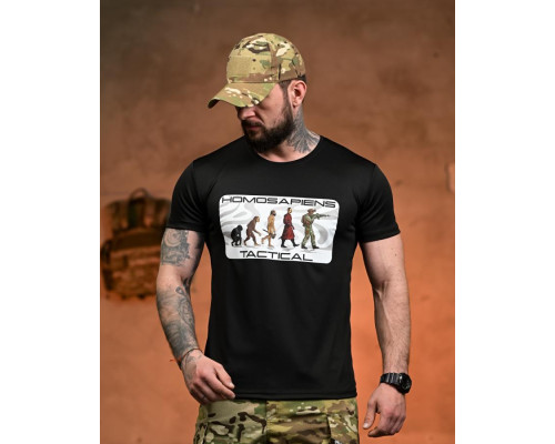 Тактична футболка SELION Tactical black РН2536 — фото 2