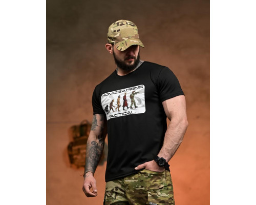 Тактична футболка SELION Tactical black РН2536 — фото 3