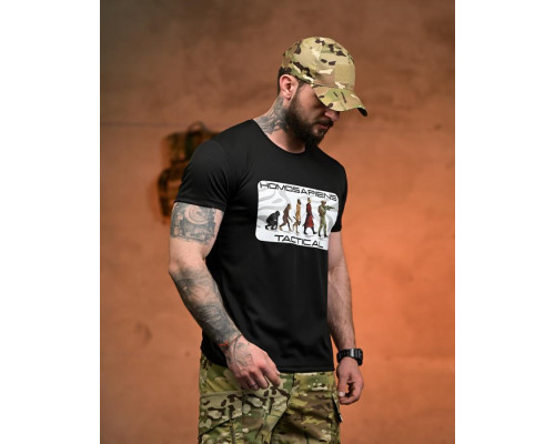 Тактична футболка SELION Tactical black РН2536 — фото 4