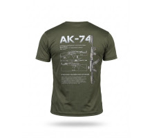 Тактична футболка SELION АК-74 олива РН2541