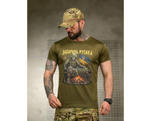 Тактична футболка BORN OF WAR забарань русака олива РН2547