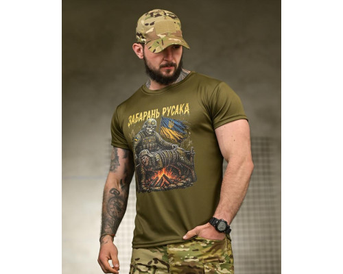 Тактична футболка BORN OF WAR забарань русака олива РН2547 — фото 2