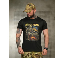 Тактична футболка BORN OF WAR забарань русака black РН2549