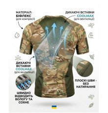 Компресійна потоотводяча футболка elit force SSO мультикам ШГ7263