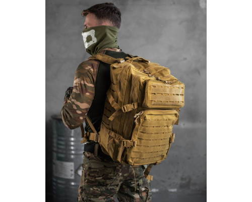 РЮКЗАК ТАКТИЧНИЙ 2Е, 45Л, LASER CUT cayot НШ6325