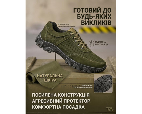Тактичні кросівки олива альфа РН3983