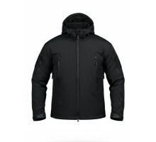 Демісезонна тактична куртка Soft Shell Silver Knight Windstoper чорна ОР1232
