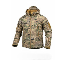 Демісезонна тактична куртка Soft Shell Silver Knight Windstoper мультикам