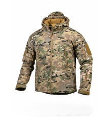 Демісезонна тактична куртка Soft Shell Silver Knight Windstoper мультикам