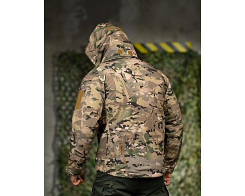 Демісезонна тактична куртка Soft Shell Silver Knight Windstoper мультикам — фото 4