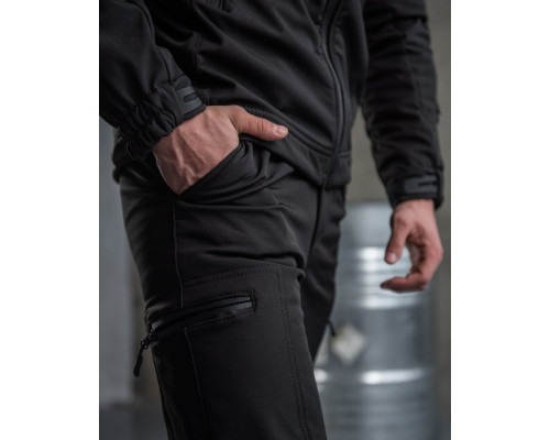 Тактичний костюм SoftShell Police black ВТ7623 — фото 6