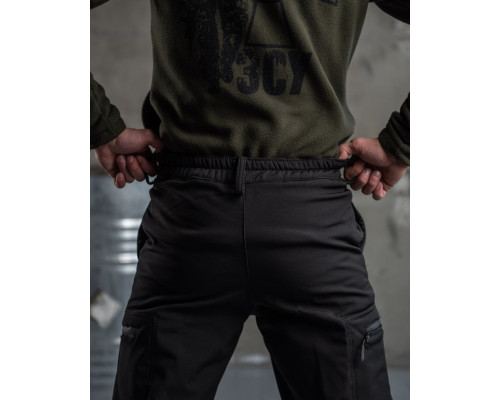 Тактичний костюм SoftShell Police black ВТ7623 — фото 7