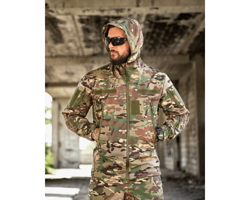 Тактична куртка SoftShell софтшел Armageddon мультикам ВТ0478