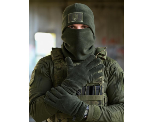 Тактичний флісовий комплект 3 в 1 олива ВТ6387