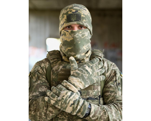 Тактичний флісовий комплект 3 в 1 піксель ВТ6388
