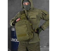 Сумка-слінг тактична з однією лямкою SILVER KNIGHT 8л oliva ВТ6393
