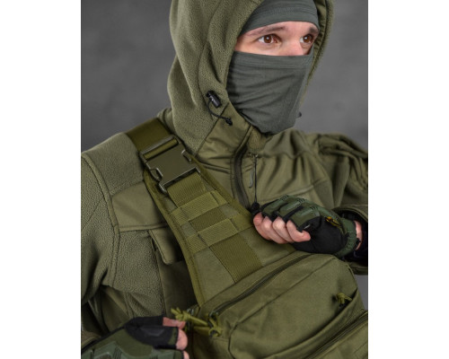 Сумка-слінг тактична з однією лямкою SILVER KNIGHT 8л oliva ВТ6393 — фото 5