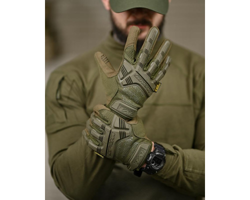 Рукавички тактичні Mechanix M-Pact oliva ВТ7354 — фото 2