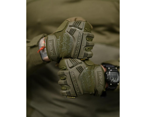 Рукавички тактичні Mechanix M-Pact oliva ВТ7354 — фото 4