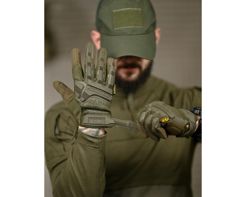 Рукавички тактичні Mechanix M-Pact oliva ВТ7354 — фото 6