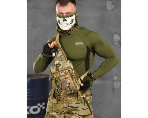 Сумка-слінг тактична з однією лямкою SILVER KNIGHT мультикам ВТ1023