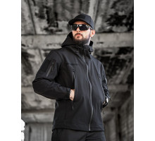 Тактична куртка softshell masad чорна