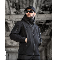 Тактична куртка softshell masad чорна