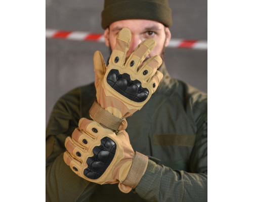 Перчатки OUTDOOR TACTICS ІЗ ЗАХИСТОМ coyot ВТ6011