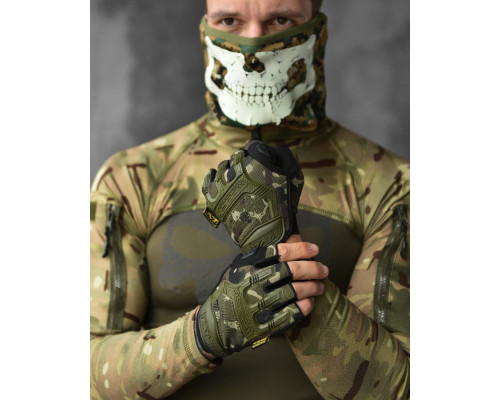 ПАРАЧАТКИ ТАКТИЧНІ MECHANIX M-PACT® FINGERLESS OLIVA GLOVES ВТ1023