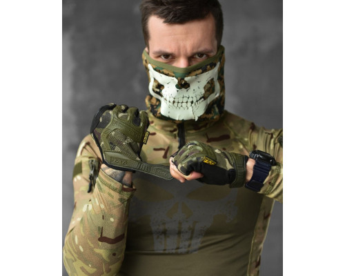 ПАРАЧАТКИ ТАКТИЧНІ MECHANIX M-PACT® FINGERLESS OLIVA GLOVES ВТ1023 — фото 3