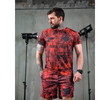 Літній комплект Stone Island x new balance red ЛН2680