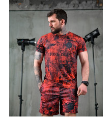 Літній комплект Stone Island x new balance red ЛН2680