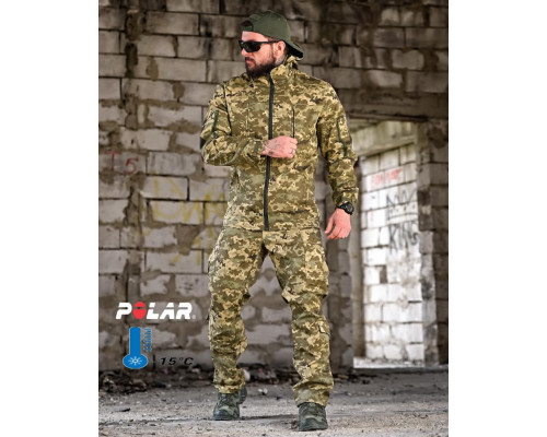 Тактичний костюм гірка retouch на флісі піксель ВТ7681