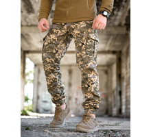 Зимові штани soft shell BANDIT піксель ТР6410