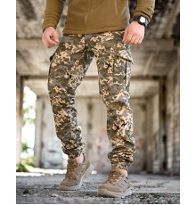 Зимові штани soft shell BANDIT піксель ТР6410