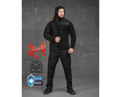Тактичний костюм softshell 3в1 police ВТ7928