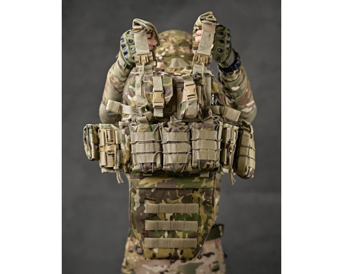 Плитоноска 4 швидких скидання Cordura мультикам ВТ7929