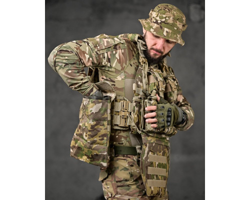 Плитоноска 4 швидких скидання Cordura мультикам ВТ7929 — фото 7