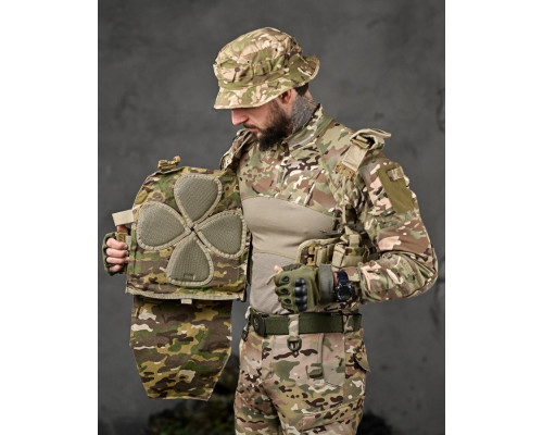 Плитоноска 4 швидких скидання Cordura мультикам ВТ7929 — фото 8