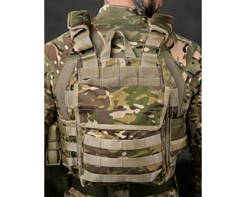 Плитоноска 4 швидких скидання Cordura мультикам ВТ7929 — фото 10