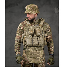 Плитоноска 4 швидких скидання Cordura піксель ВТ7930