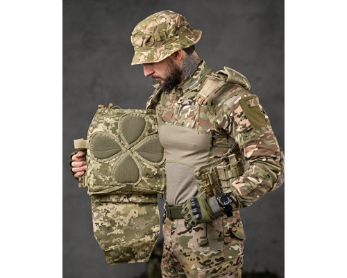 Плитоноска 4 швидких скидання Cordura піксель ВТ7930 — фото 6