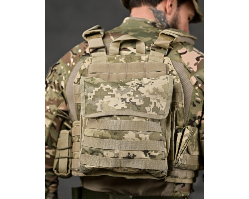 Плитоноска 4 швидких скидання Cordura піксель ВТ7930 — фото 8