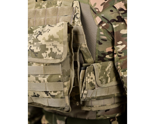 Плитоноска 4 швидких скидання Cordura піксель ВТ7930 — фото 10