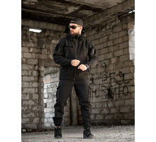 Тактичний костюм софтшел BANDIT чорний ВТ7955