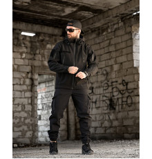 Тактичний костюм софтшел BANDIT чорний ВТ7955