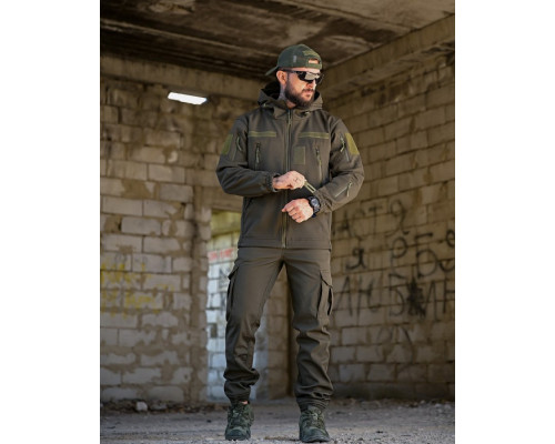 Тактичний костюм софтшел BANDIT oliva ВТ7956