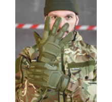 Рукавиці тактичні M-Pact олива ВТ6343